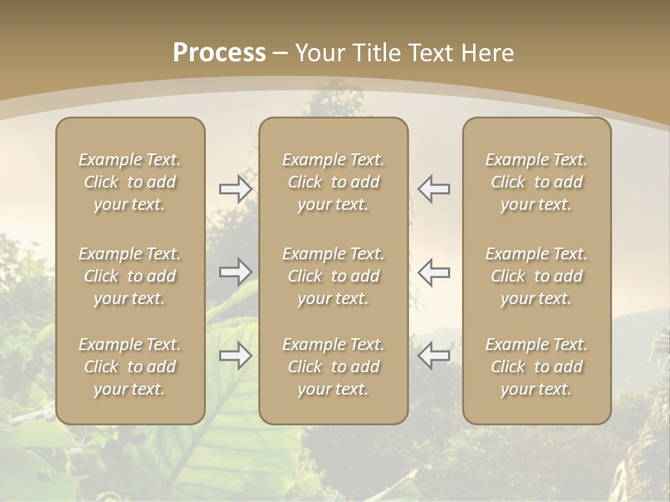 A Picture Of A Jungle With Trees And Mountains In The Background PowerPoint Template