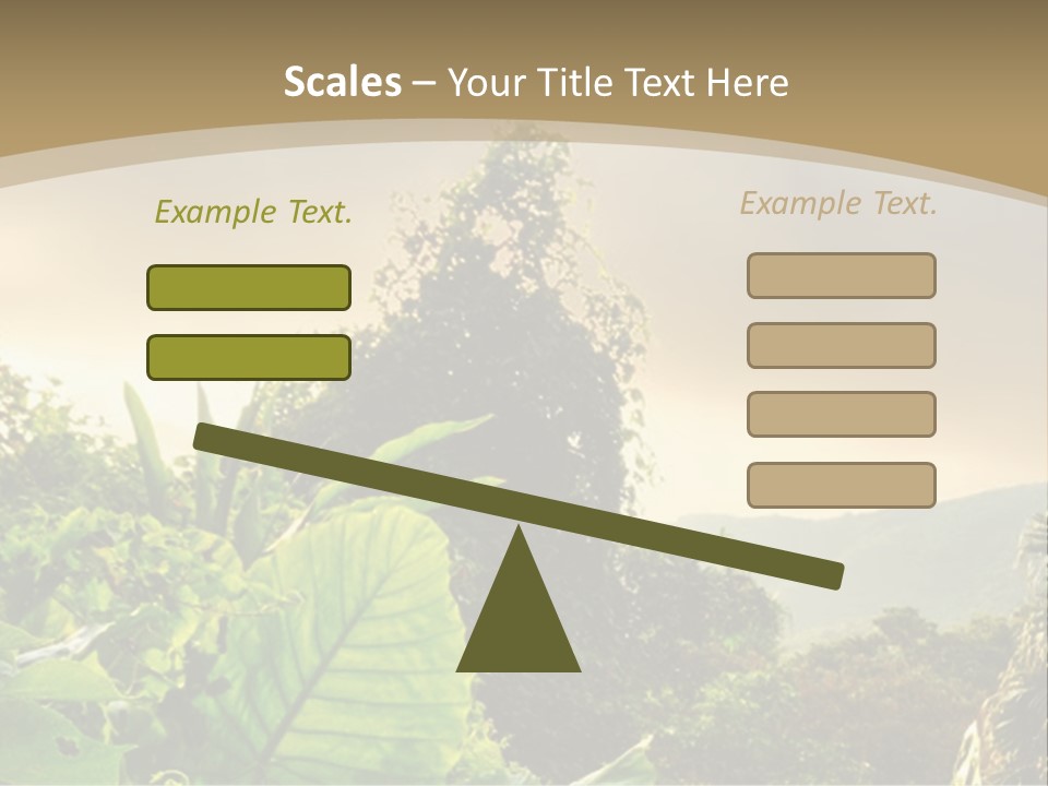 A Picture Of A Jungle With Trees And Mountains In The Background PowerPoint Template