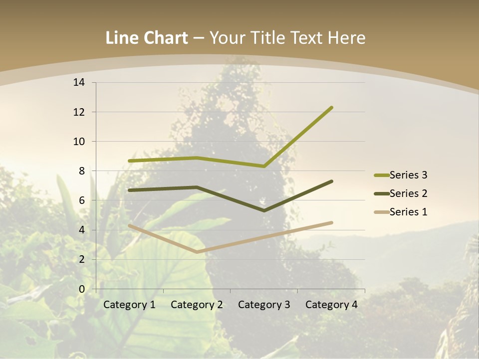 A Picture Of A Jungle With Trees And Mountains In The Background PowerPoint Template