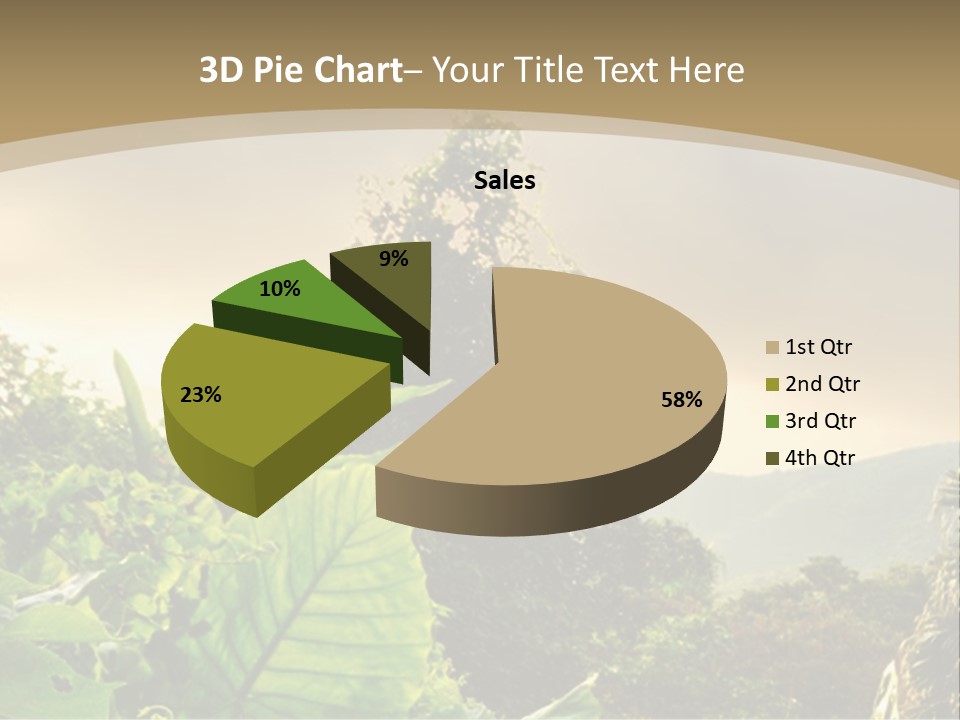 A Picture Of A Jungle With Trees And Mountains In The Background PowerPoint Template