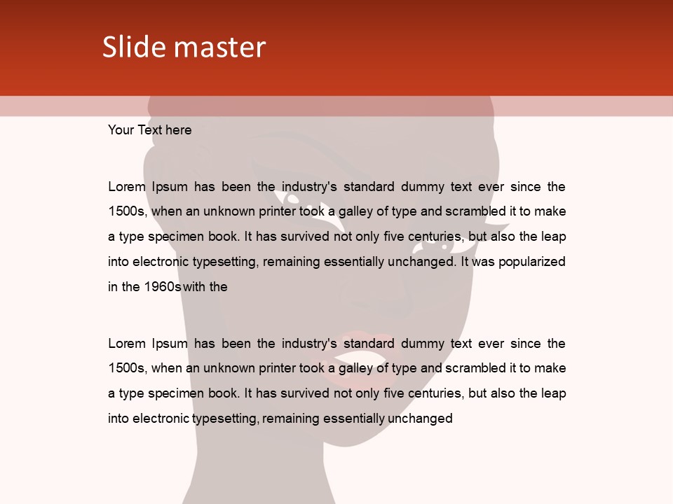 Dreadlocks Kinky Caribbean PowerPoint Template