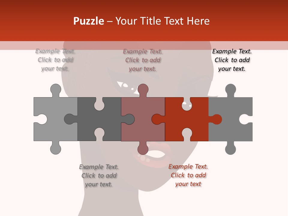 Dreadlocks Kinky Caribbean PowerPoint Template