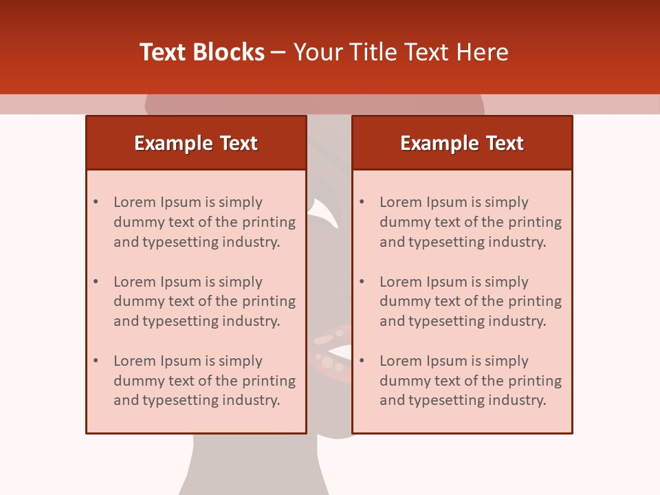 Dreadlocks Kinky Caribbean PowerPoint Template