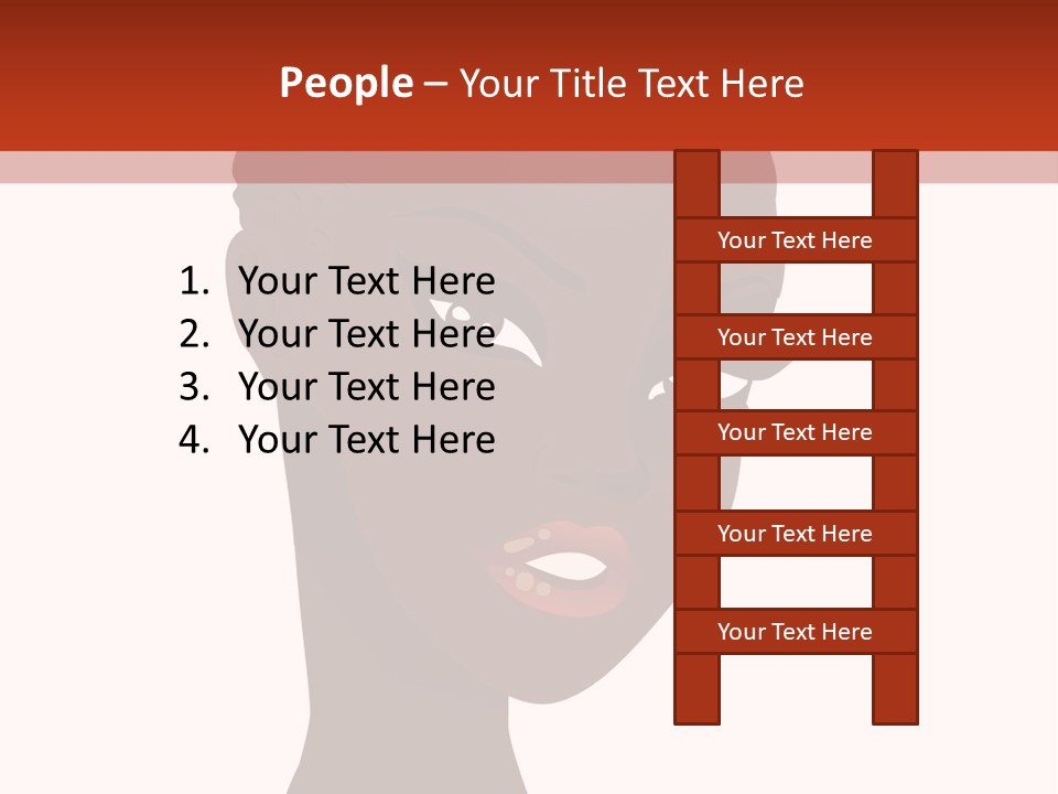 Dreadlocks Kinky Caribbean PowerPoint Template