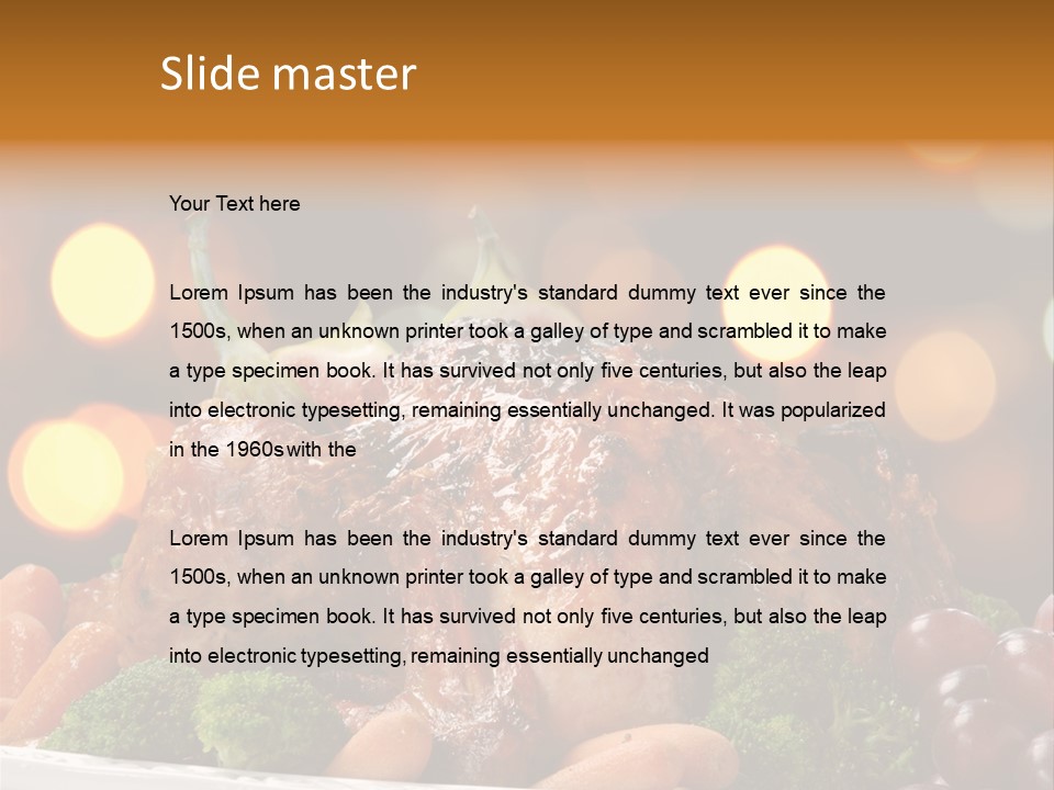 Platter Apple Leaves PowerPoint Template