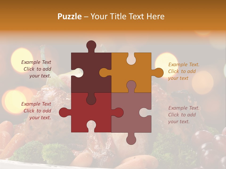 Platter Apple Leaves PowerPoint Template