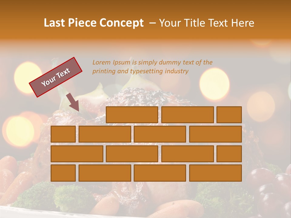 Platter Apple Leaves PowerPoint Template