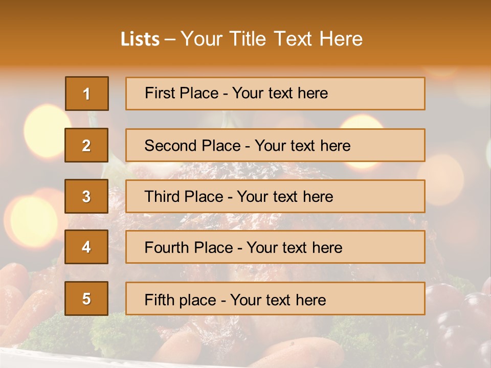 Platter Apple Leaves PowerPoint Template