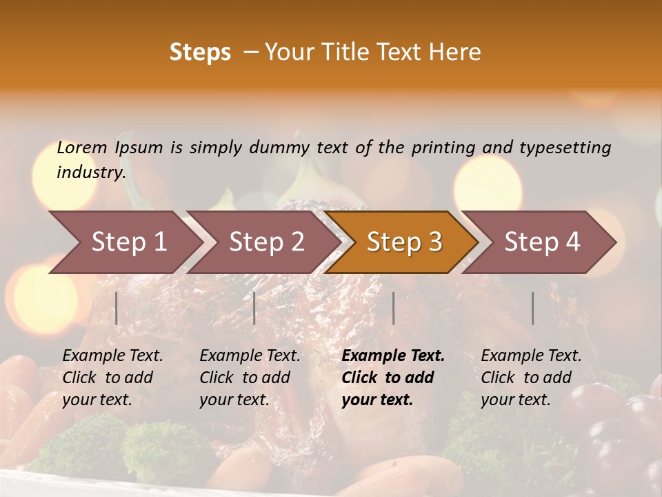 Platter Apple Leaves PowerPoint Template