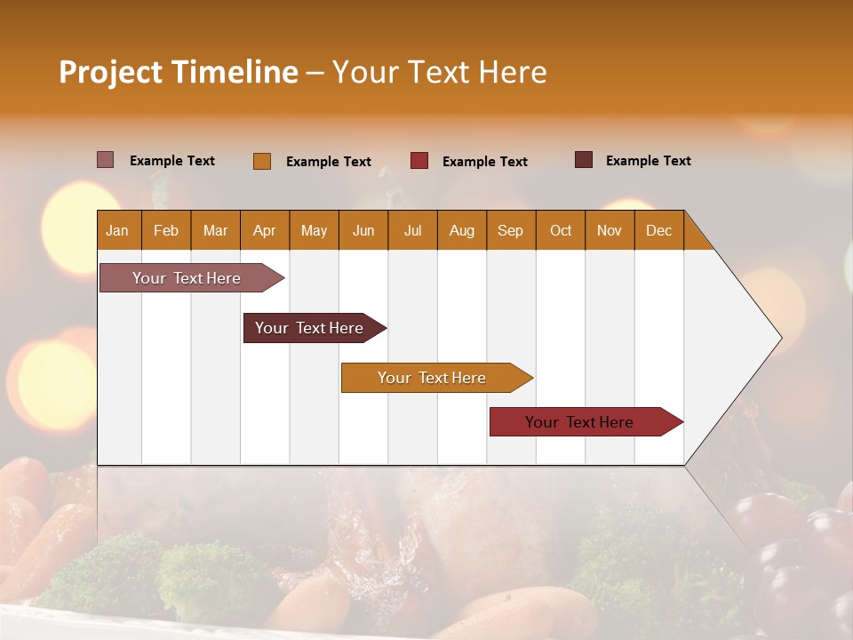 Platter Apple Leaves PowerPoint Template