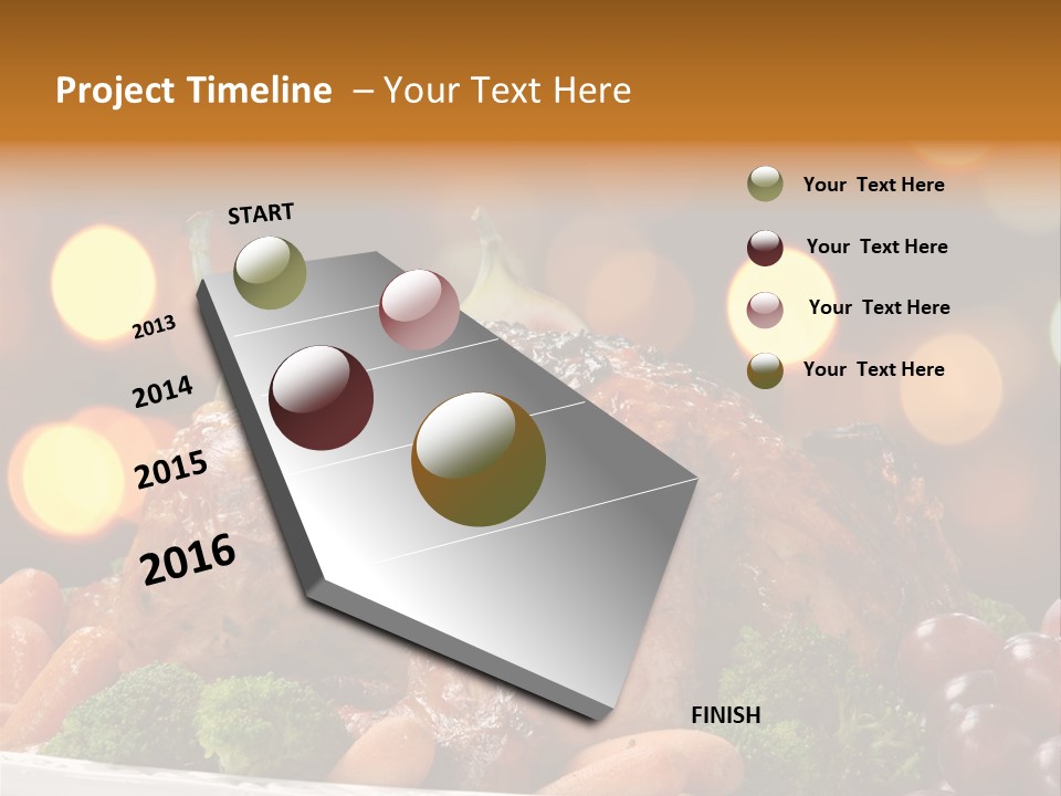 Platter Apple Leaves PowerPoint Template