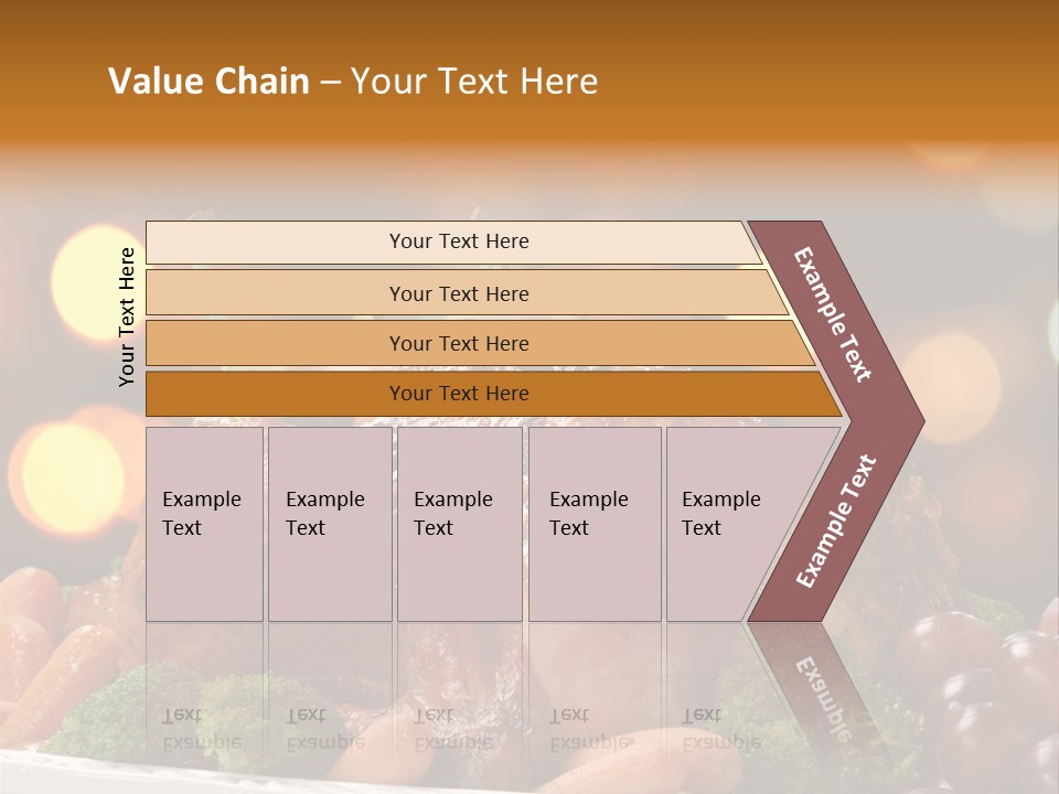 Platter Apple Leaves PowerPoint Template