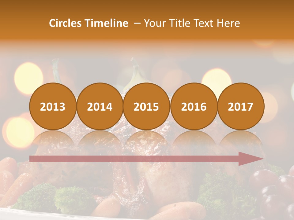 Platter Apple Leaves PowerPoint Template