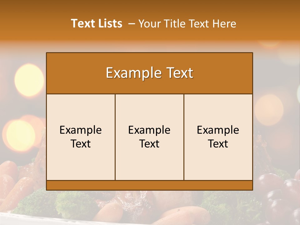 Platter Apple Leaves PowerPoint Template