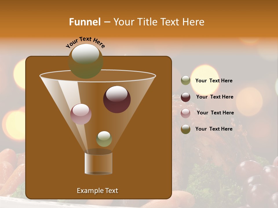 Platter Apple Leaves PowerPoint Template