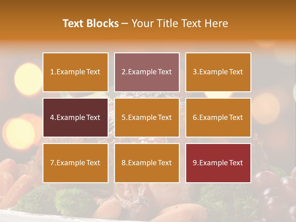 Platter Apple Leaves PowerPoint Template