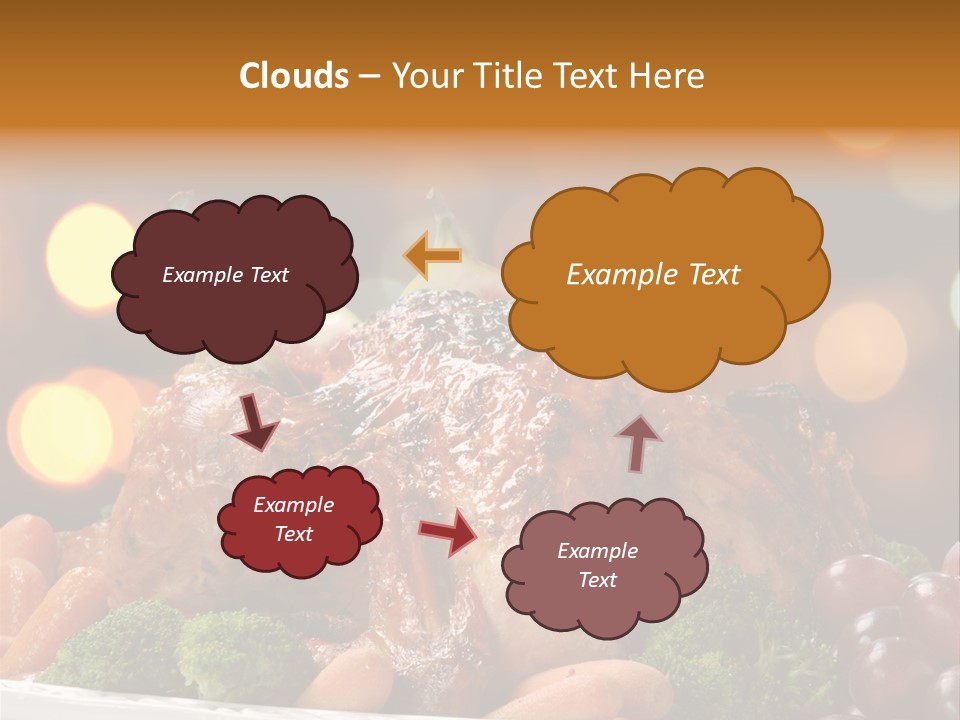 Platter Apple Leaves PowerPoint Template