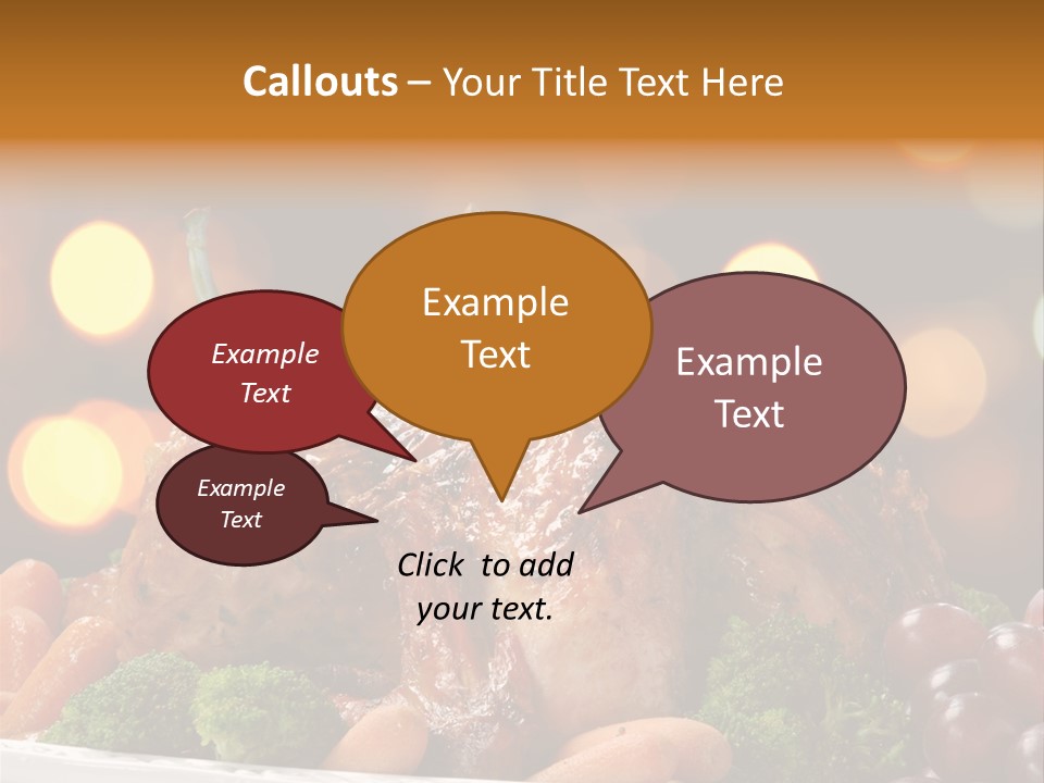 Platter Apple Leaves PowerPoint Template