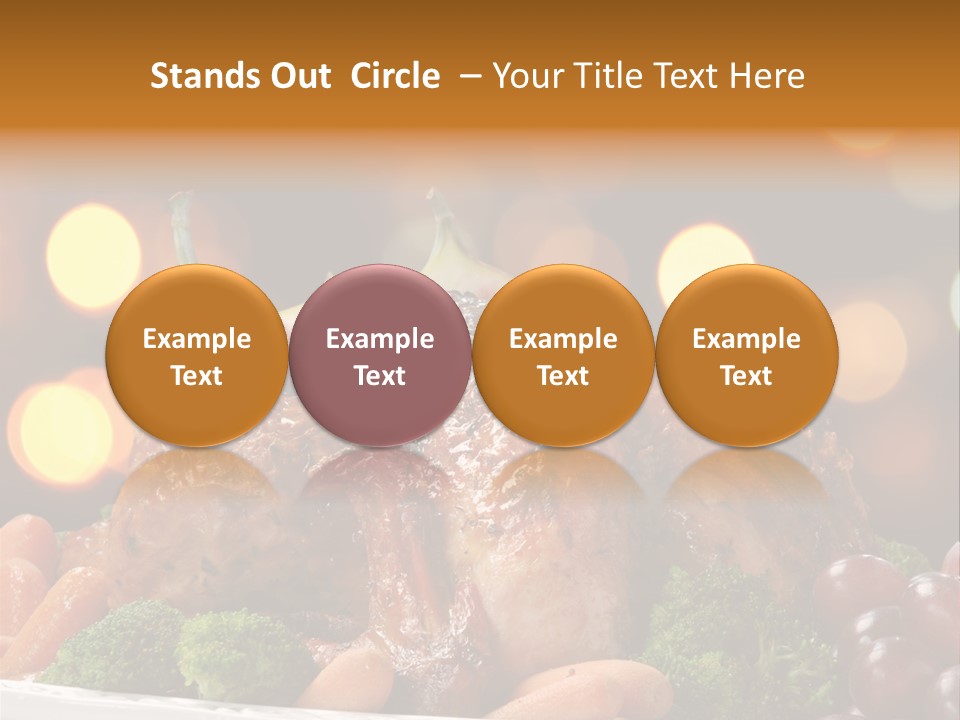 Platter Apple Leaves PowerPoint Template