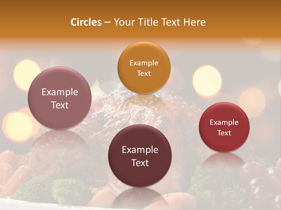 Platter Apple Leaves PowerPoint Template