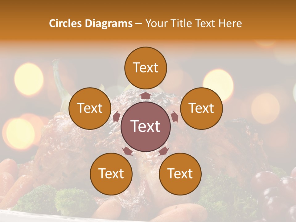 Platter Apple Leaves PowerPoint Template