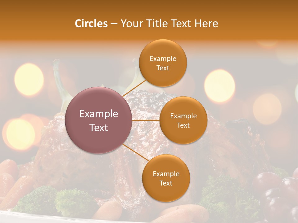 Platter Apple Leaves PowerPoint Template