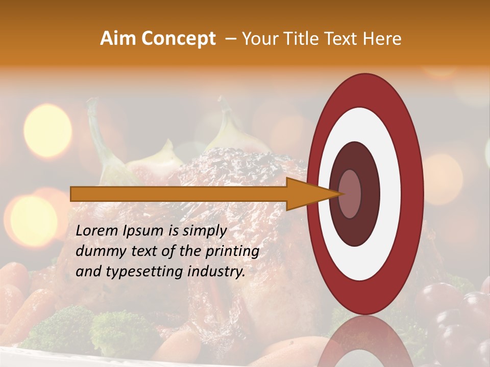 Platter Apple Leaves PowerPoint Template