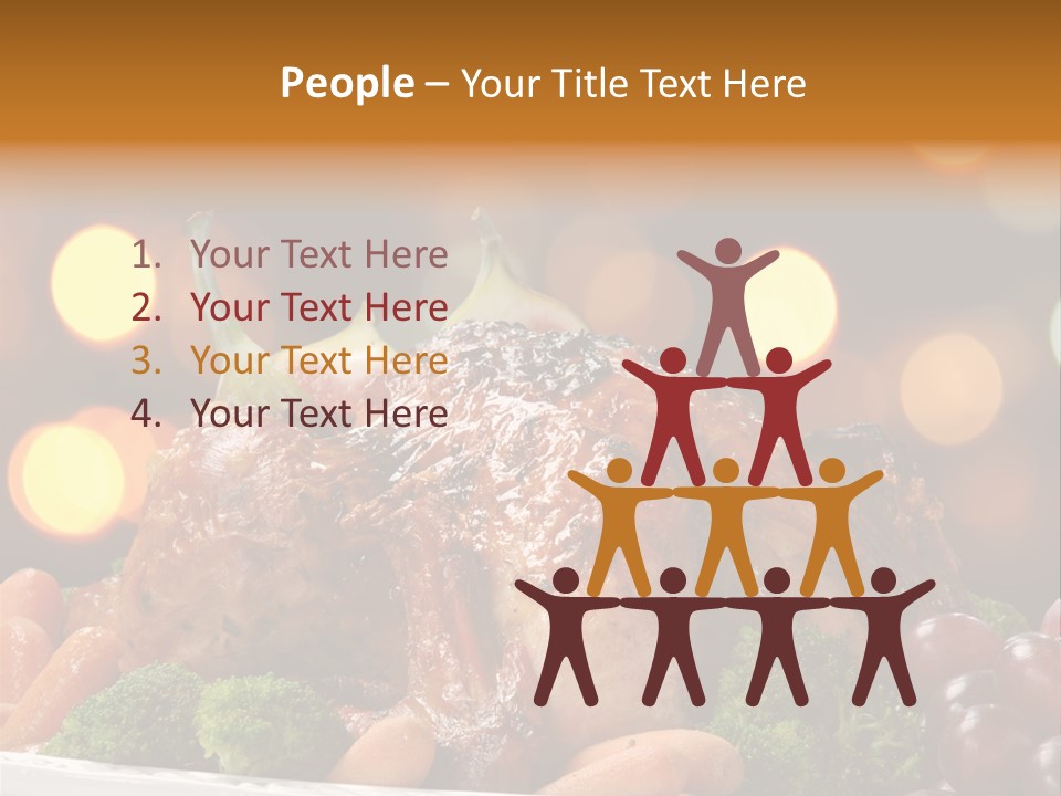 Platter Apple Leaves PowerPoint Template