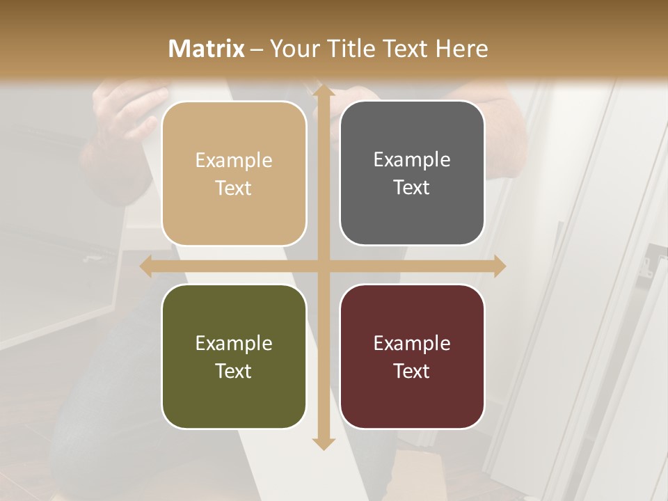 Assembly Furniture Confident PowerPoint Template