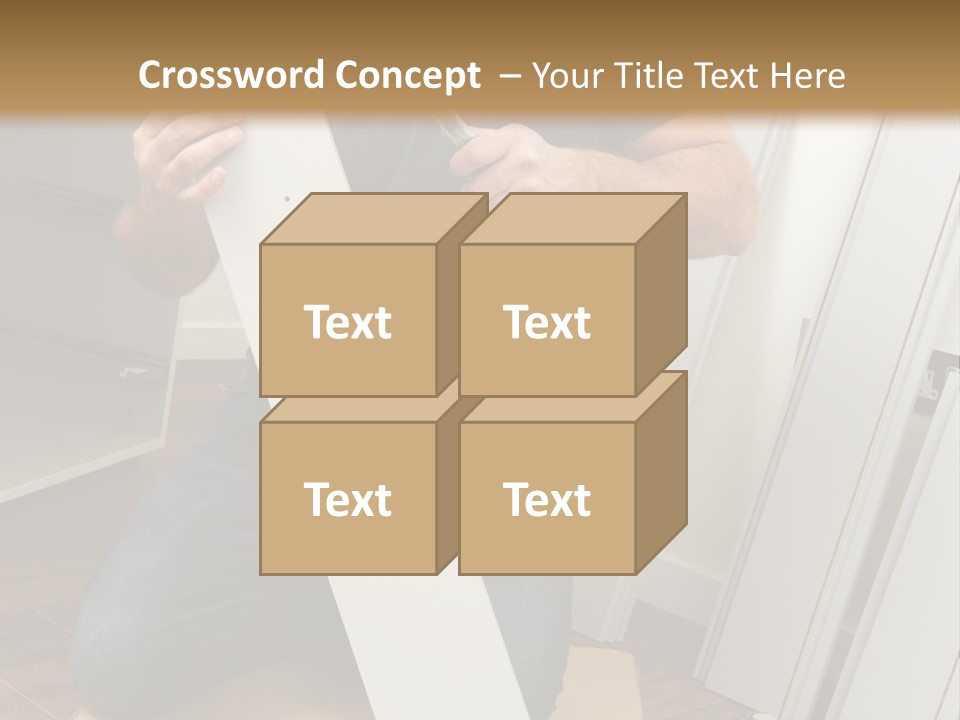 Assembly Furniture Confident PowerPoint Template
