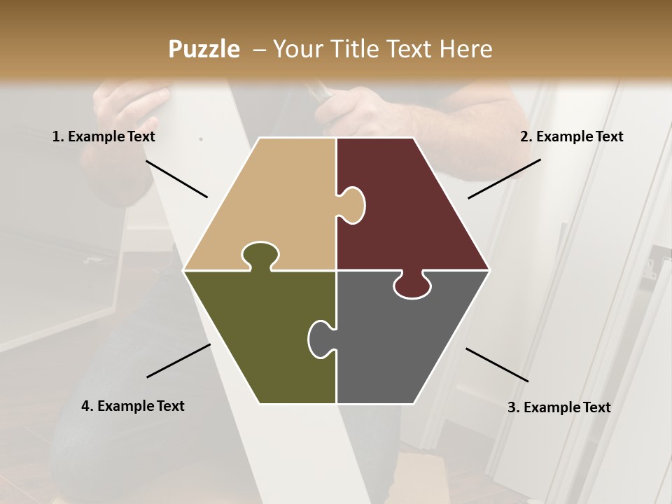 Assembly Furniture Confident PowerPoint Template