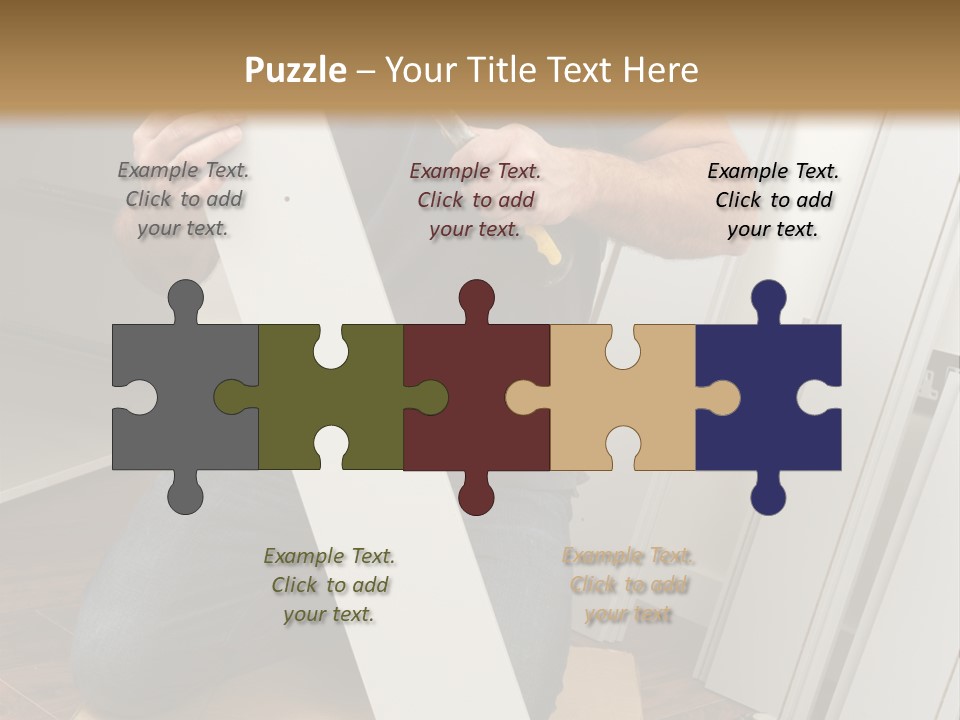 Assembly Furniture Confident PowerPoint Template