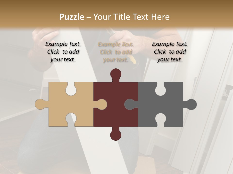 Assembly Furniture Confident PowerPoint Template