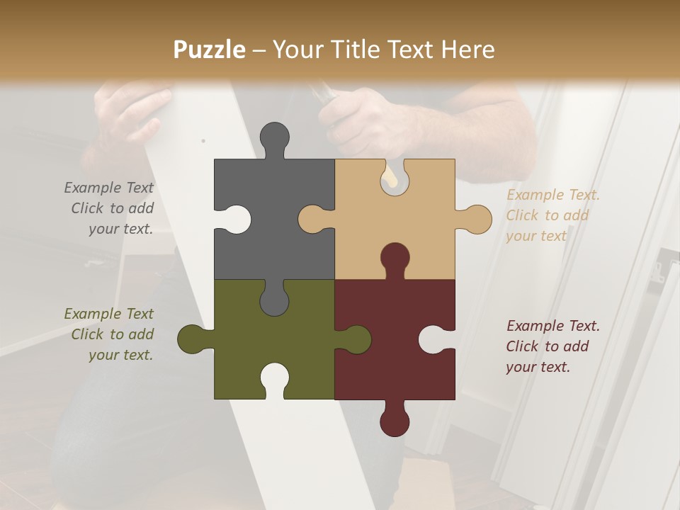 Assembly Furniture Confident PowerPoint Template