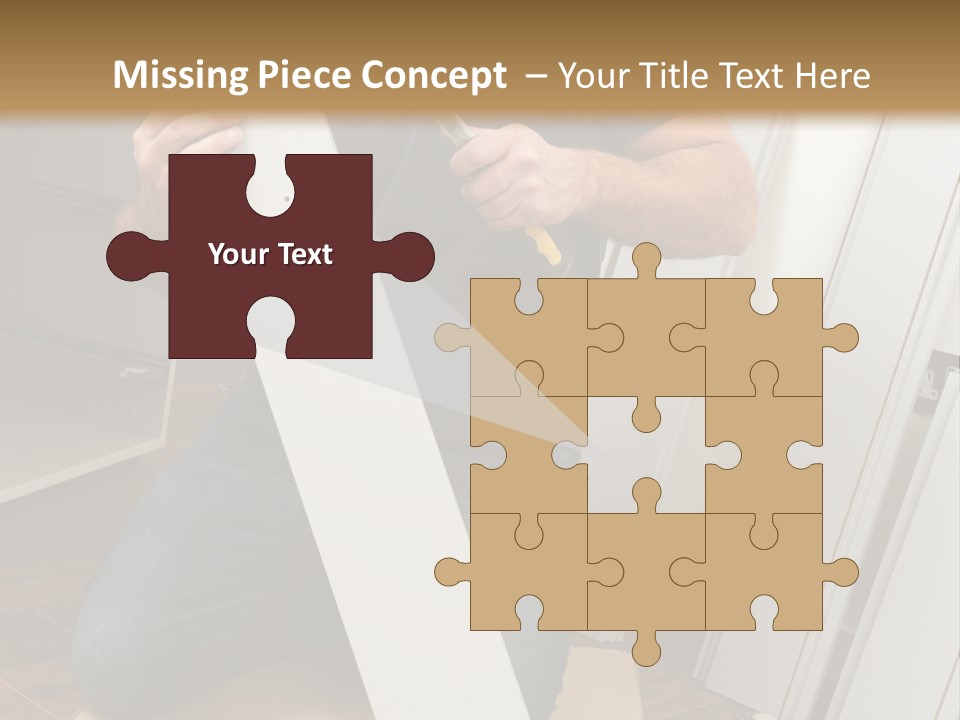 Assembly Furniture Confident PowerPoint Template