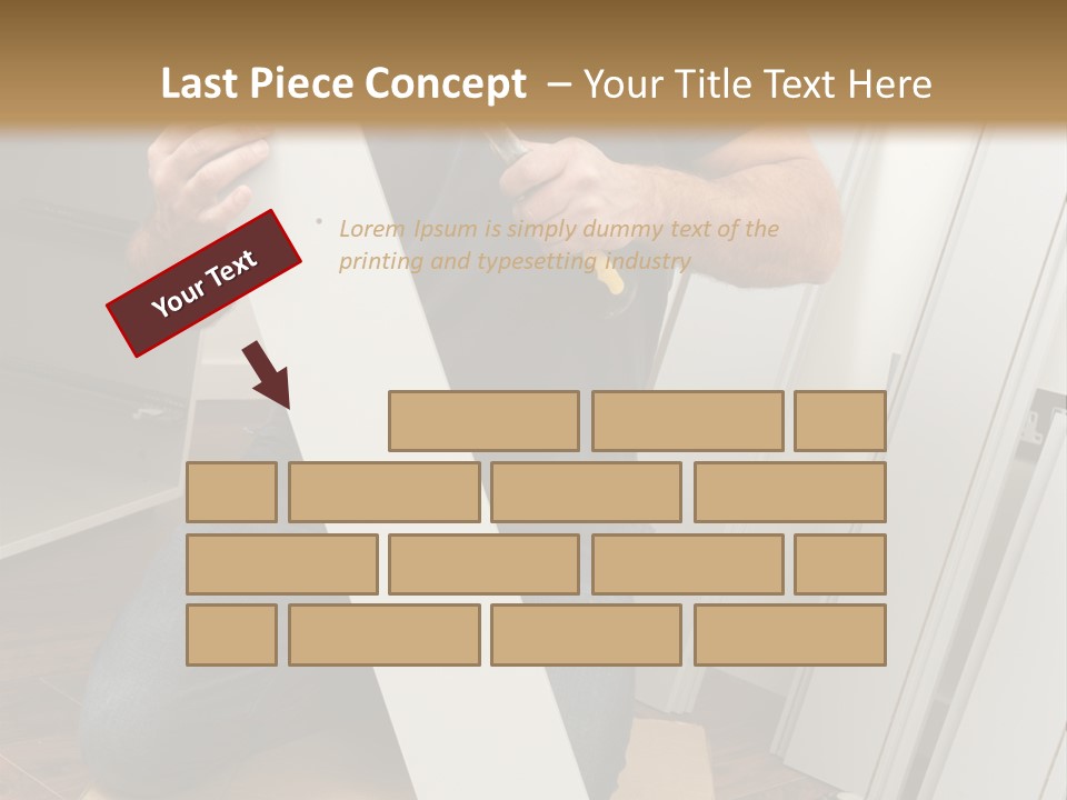 Assembly Furniture Confident PowerPoint Template