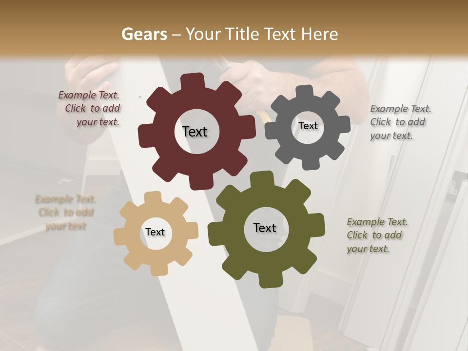 Assembly Furniture Confident PowerPoint Template