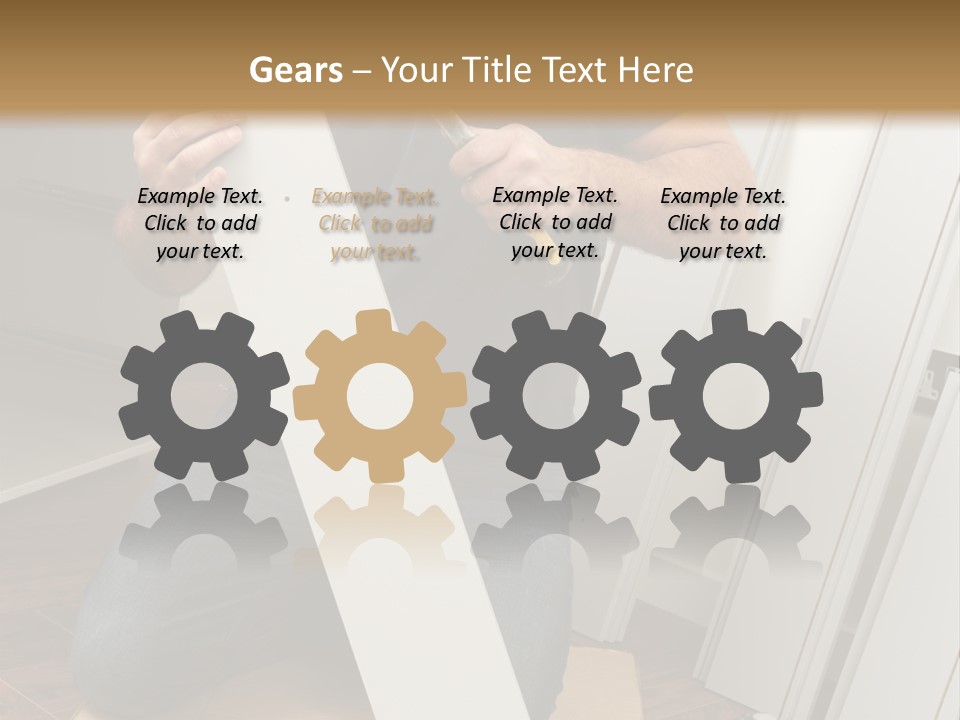 Assembly Furniture Confident PowerPoint Template