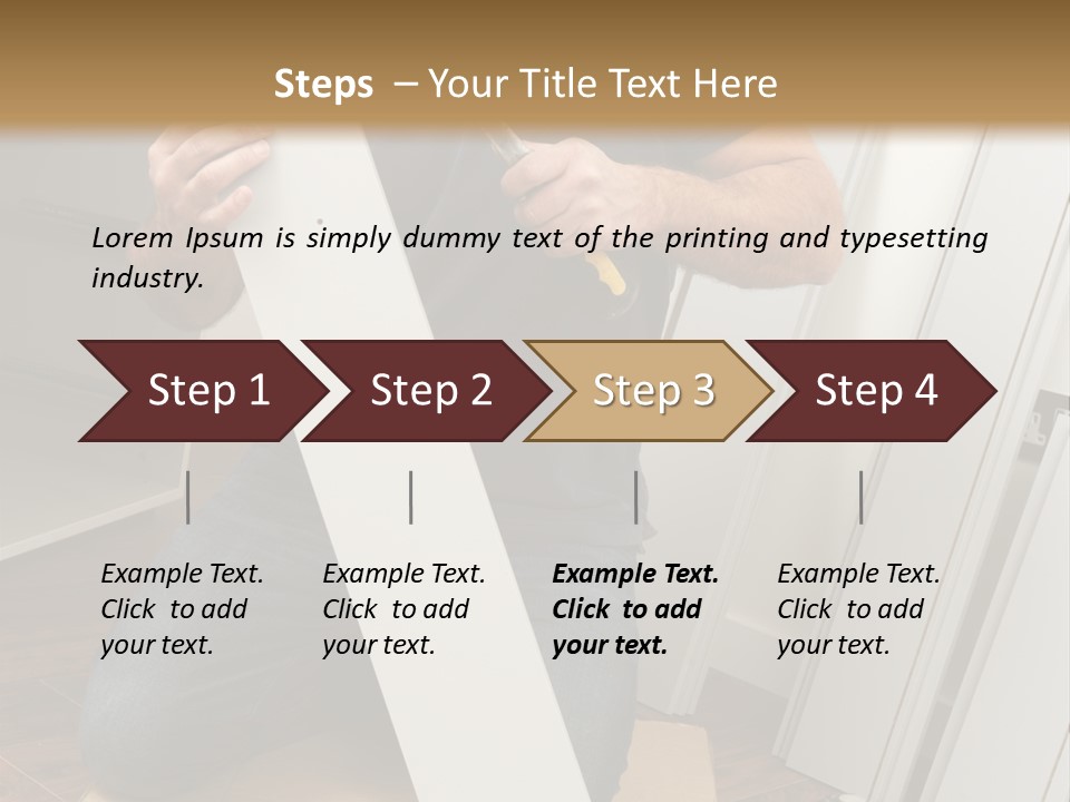 Assembly Furniture Confident PowerPoint Template