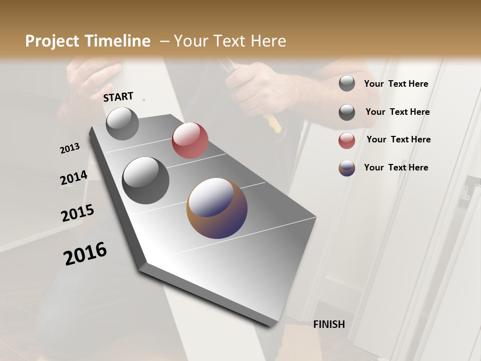 Assembly Furniture Confident PowerPoint Template