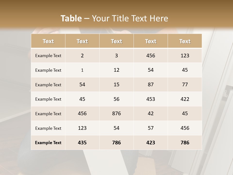 Assembly Furniture Confident PowerPoint Template