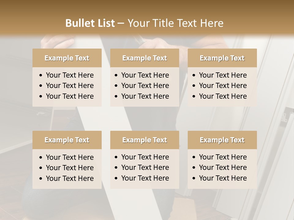 Assembly Furniture Confident PowerPoint Template