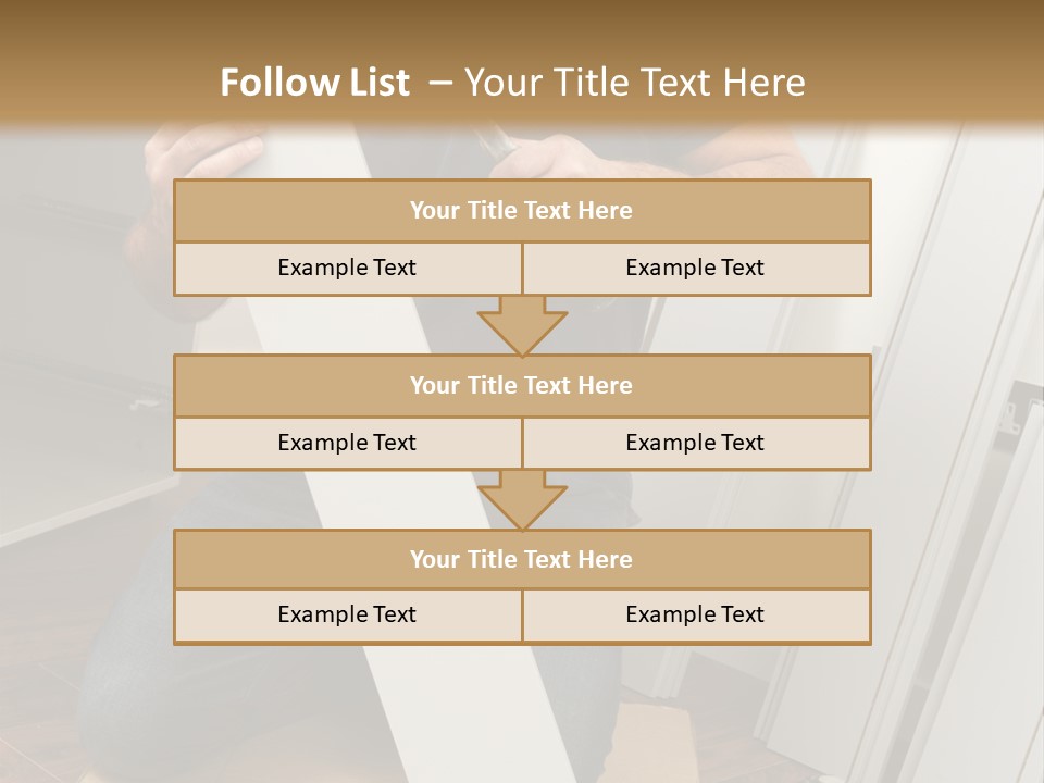 Assembly Furniture Confident PowerPoint Template