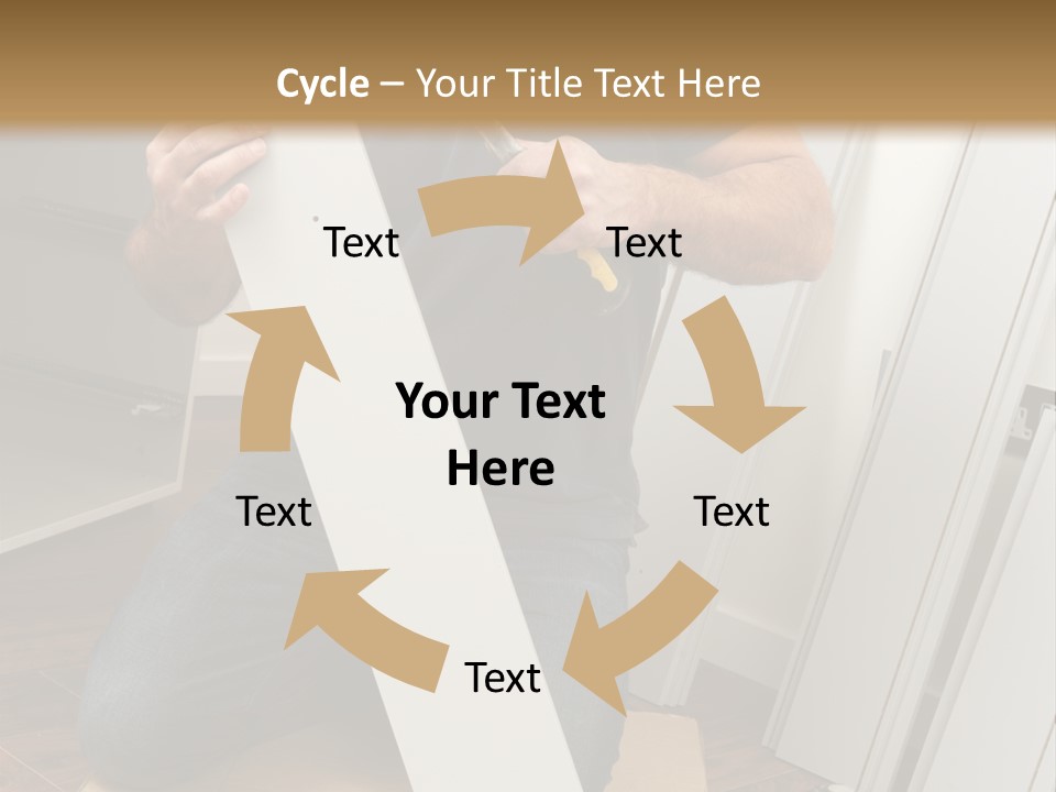 Assembly Furniture Confident PowerPoint Template