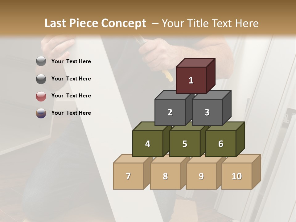 Assembly Furniture Confident PowerPoint Template
