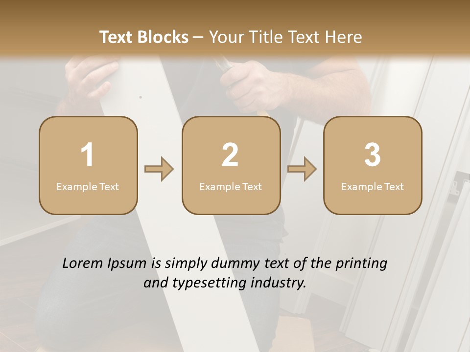 Assembly Furniture Confident PowerPoint Template