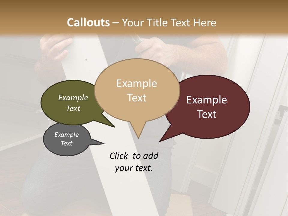 Assembly Furniture Confident PowerPoint Template