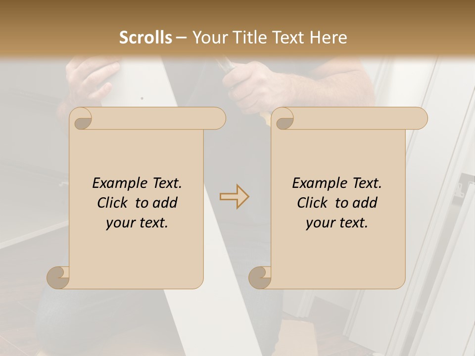 Assembly Furniture Confident PowerPoint Template