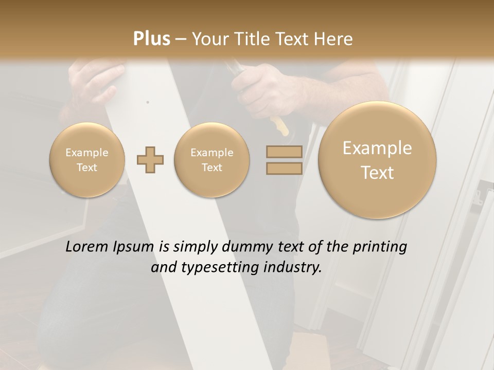 Assembly Furniture Confident PowerPoint Template