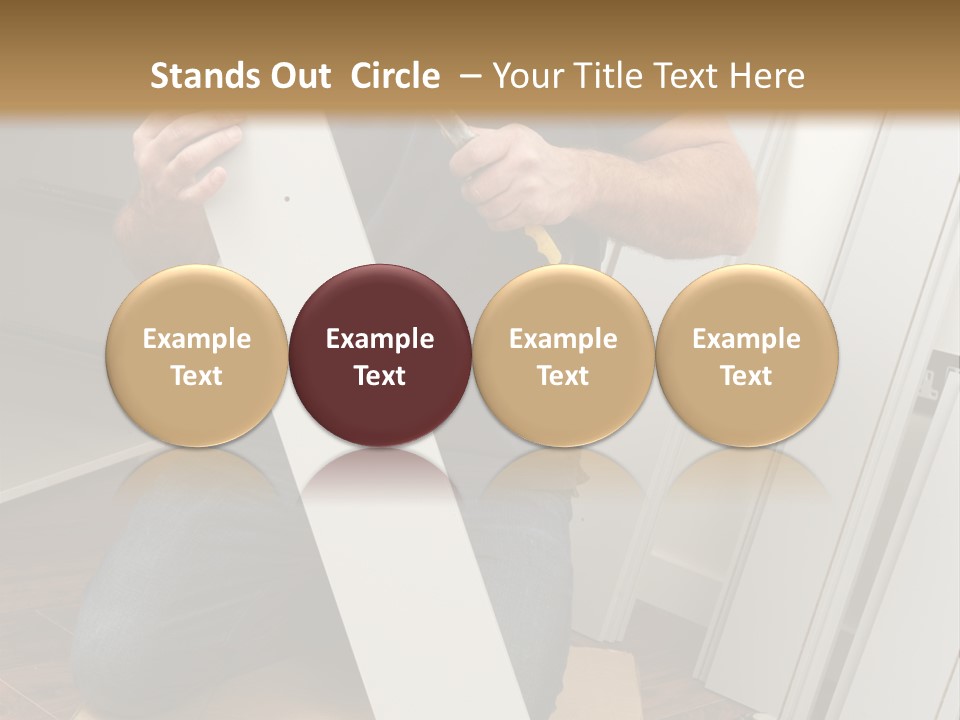 Assembly Furniture Confident PowerPoint Template